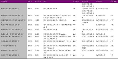 北湖區(qū)信息技術(shù)咨詢服務(wù)行業(yè)企業(yè)名錄（2018版）——140家企業(yè)全景掃描